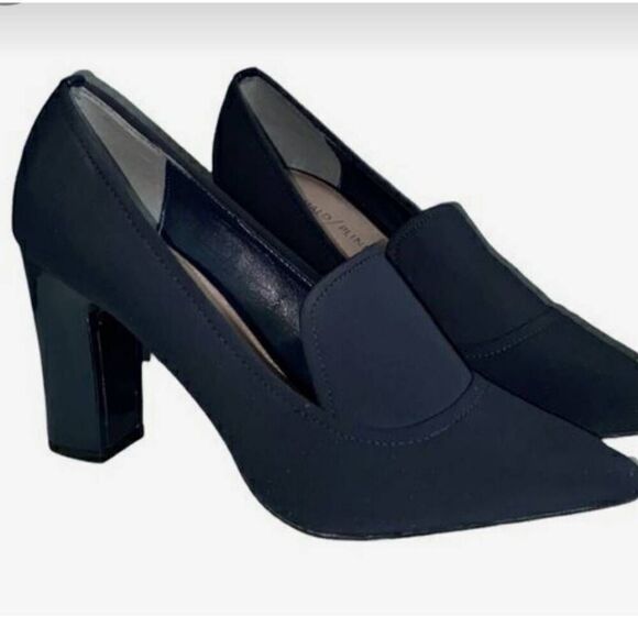 Donald Pliner Heyde Black Heels size 9.5 - Picture 1 of 8